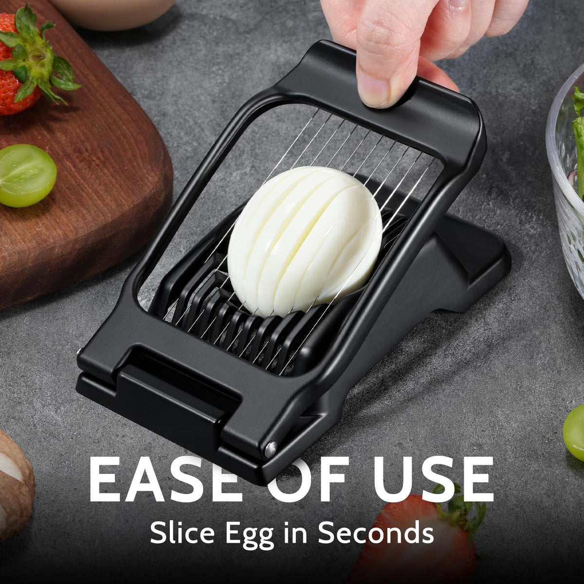 Sopito Heavy Duty Stainless Steel Wire Egg Slicer for Hard Boiled Eggs
