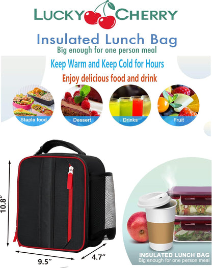 Lunch Box Insulated Lunch bag for Men Teen Kids Boys Adult Portable Stylish Small Lunchbox Special Design for Working Office school Picnic