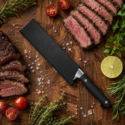 Universal Knife Sheath Cover 3 Pack, Black Chef Knife Guard Protector