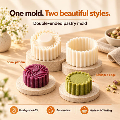 2027 New Thickened Creative Double-Ended Pastry Mooncake Cookie Molds
