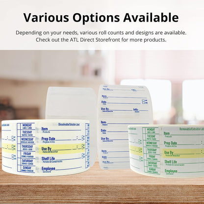 2x3 Removable Freezer Food Labels Stickers for Containers, 500 Waterproof Label Stickers for Jars, Removable Labels for Storage Bins, with Easy Peel-Off (500, Green)