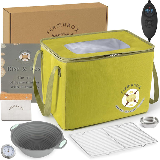 Foldable Bread Proofing Box - Bread Proofer Box - 60-120°F Temp Control, 24H Timer