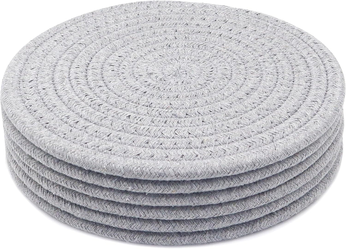 8 Inch Trivets for Hot Dishes, Hot Pots and Pans, 6 Pcs