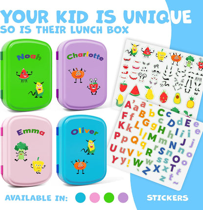 Umami All-in-1 Bento Box for Kids, Ice-pack & Utensils Included, 100% Leakproof & BPA free, Parents' favorite Lunch Box Kids (Green, 27 oz)