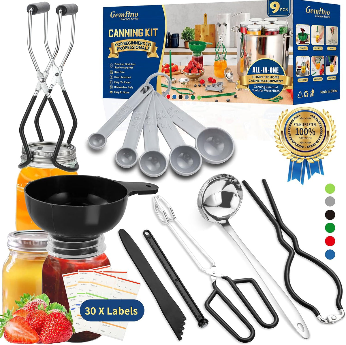Canning Supplies Starter Kit,Canning Kit Set for Beginners