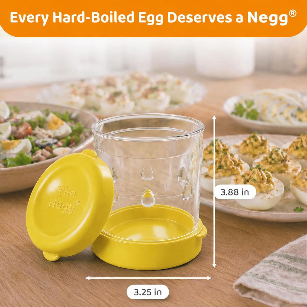 The Negg Boiled Egg Peeler - White