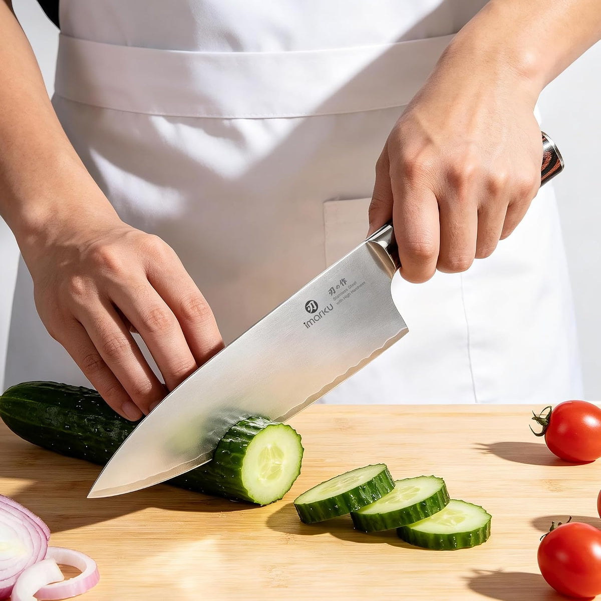 imarku 10 Inch Bread Slicer,Adjustable Thickness Homemade Bread Knife