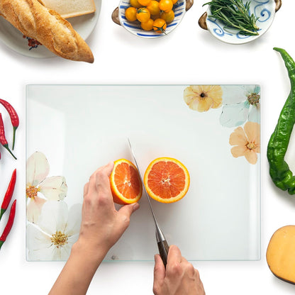 Kitchenville Glass Cutting Board 20”x16”: Tempered Glass Kitchen Counter Protector - Durable- Scratch-Resistant, Heat-Proof - Clear Design