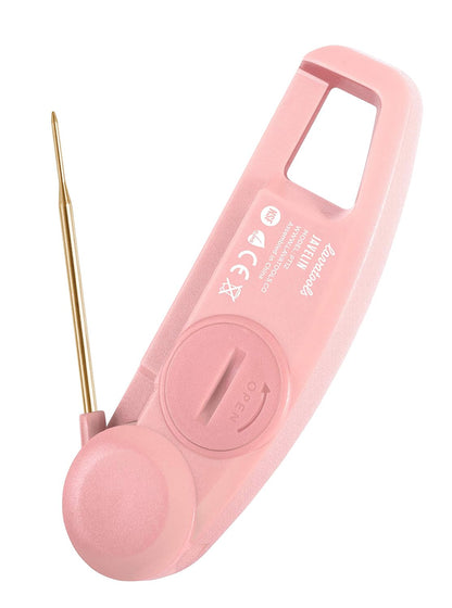Lavatools Javelin® Ultra-Fast 3-Second Digital Instant Read Meat Thermometer for Grill and Cooking, 2.75" Probe, Compact Foldable Design, Large Display, IP65 Water Resistant, NSF Certified – Sesame