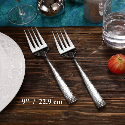 KEAWELL Premium Louis Hammered Serving Forks (Serving Forks)