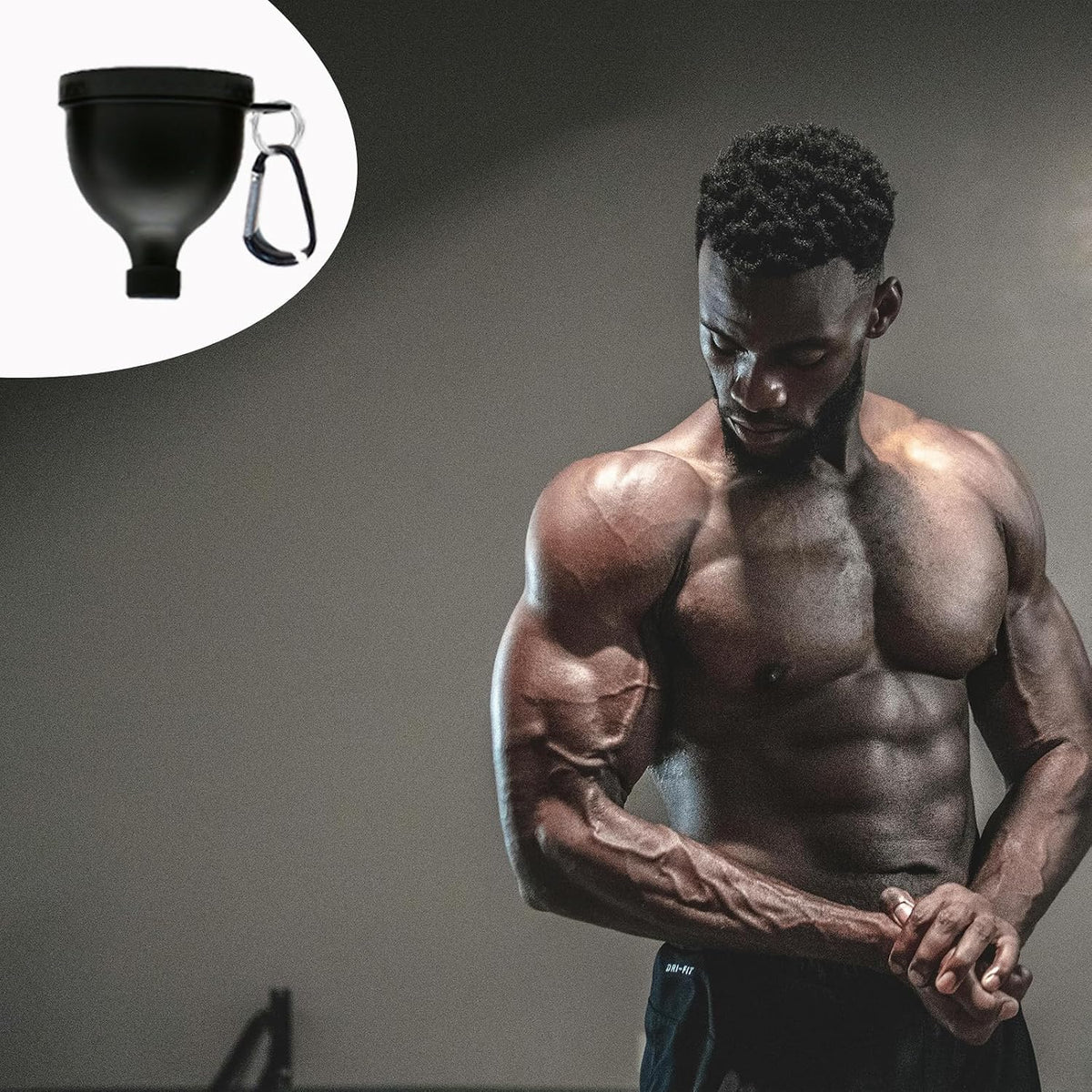 2 Pack Premium Protein Powder Containers - Portable Protein Funnels(50ml)