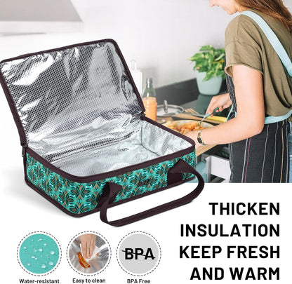 MIER Insulated Casserole Carrier for Hot or Cold Food Thermal Food Carrier Bag for Lasagna Potluck Parties Picnic Cookouts, Fits 9"x13" Baking Dish/Foil Pan, Red