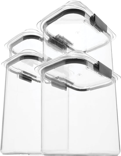 Rubbermaid Brilliance Pantry 10 Piece Set, Clear and Airtight Food and Pantry Storage Containers