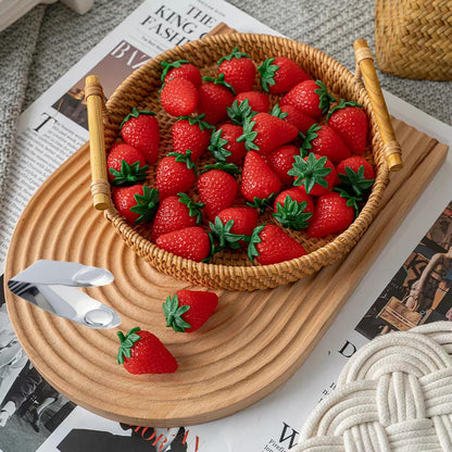 2.8 * 1" Stainless Steel Strawberry Huller Fruit Stem Remover Home Kitchen Tools for Cherry Tomato, Silver, 4Pcs