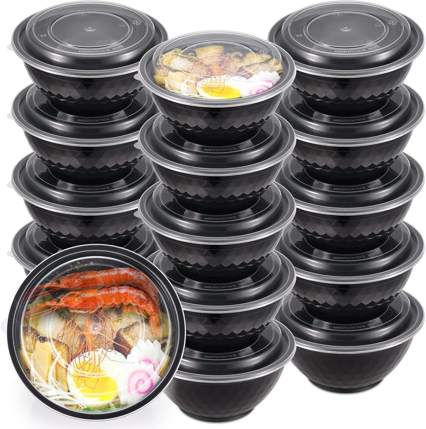 Uni-Pak 50 Pack (100-Piece) Meal Prep Containers with Lids, Reusable 3-Compartment 24 oz BPA-Free Food Storage, Sturdy Leakproof & Food Safe, Microwave Freezer Dishwasher Safe