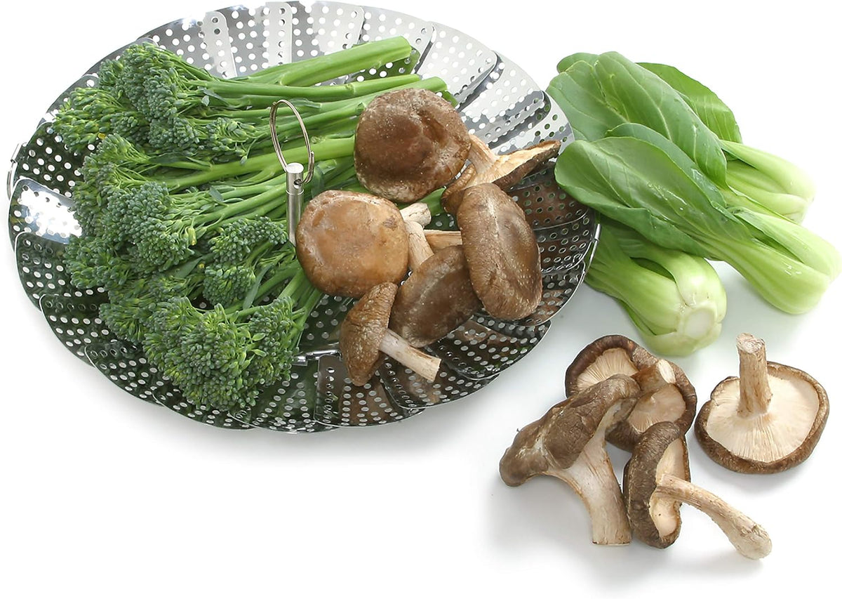 Norpro Stainless Steel Folding Vegetable Steamer Basket