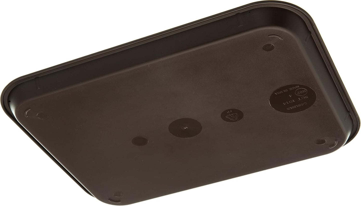 Carlisle FoodService Products CT101403 Cafe Standard Plastic Cafeteria/Fast Food Tray, NSF Certified, BPA Free, 14" Length x 10" Width, Black
