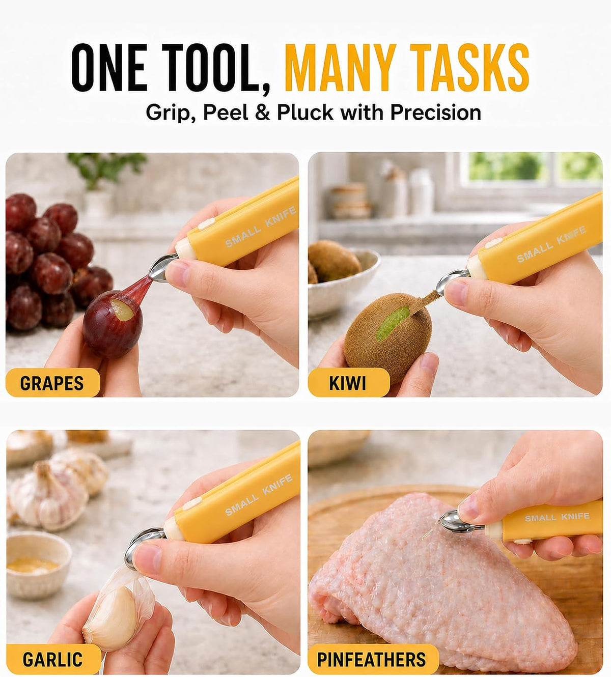Fruit Vegetable Peeler for Kitchen, Multifunctional & Portable