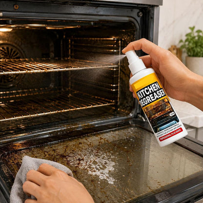Apiastar Greasekiller Spray,4FL.OZ Greasekiller Spray Grill Cleaner,Greasekillers Bbq Sprays, Heavy Duty Grill Degreaser Sprays, for Outdoor Grill, Air fryer, Kitchen, Oven (1PCS)