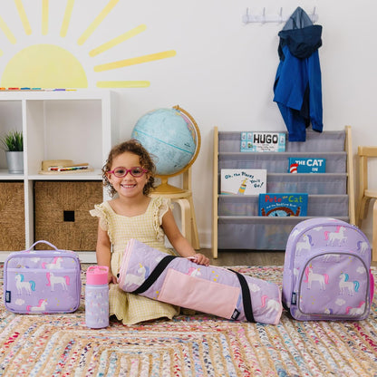 Wildkin Kids Insulated Lunch Box, Keeps Food Hot or Cold, BPA-Free with Mesh Pockets & Easy-Clean Lining – Ideal for School, Travel & Daycare – Holographic