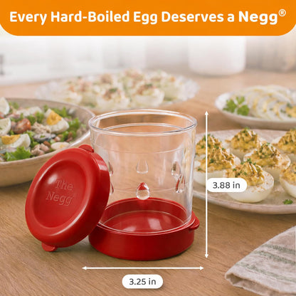 The Negg Boiled Egg Peeler - White