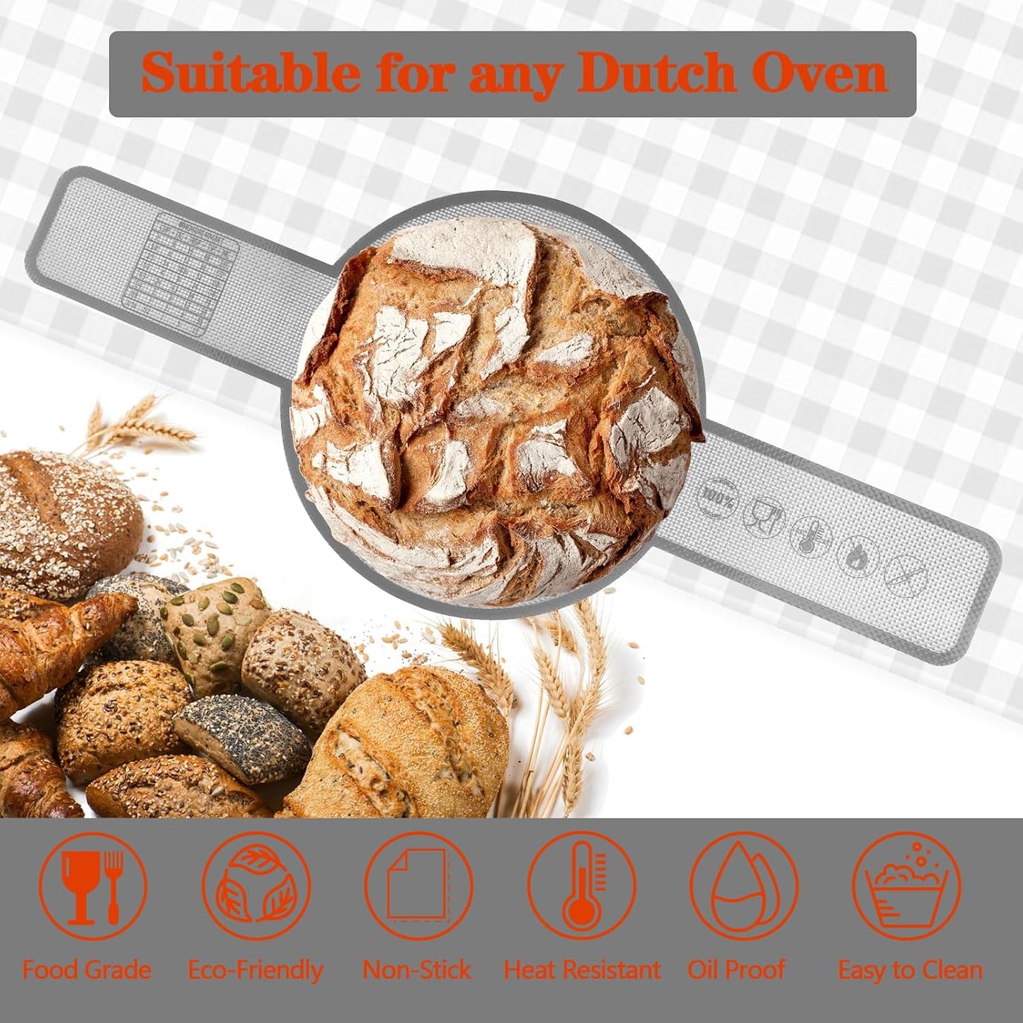 UBeesize Oversize Silicone Baking Mat, 23.6x31.5 Inch Non Stick Pastry Mat with Measurements, XXL Large Nonslip Counter Mat, Fondant/Pie Crust Mat for Making Cookies Macarons Bread Baking Supplies