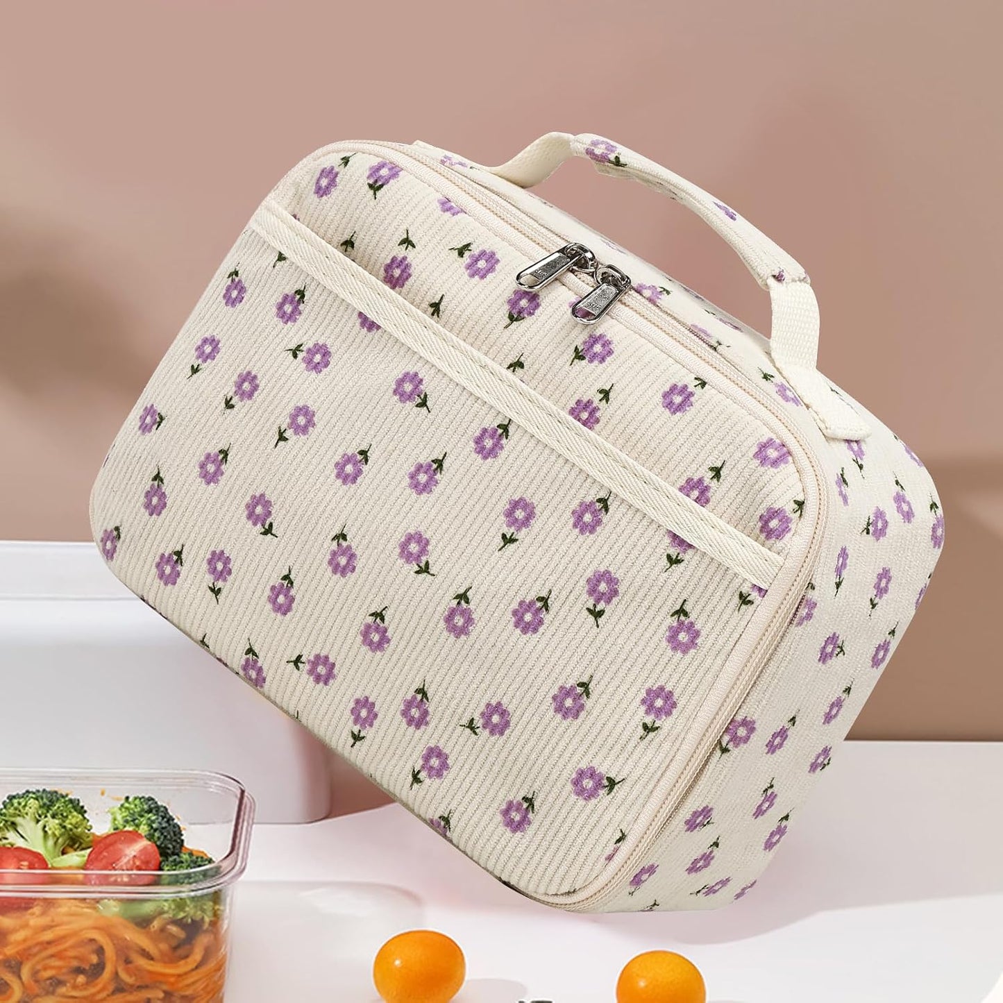 CAMTOP Kids Lunch Box Boys Girls Insulated Lunch Cooler Bag Reusable Lunch Tote Kit for School Travel (094 Tie Dye)