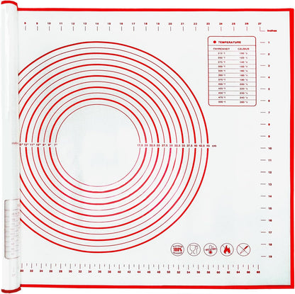 Extra Large 31.5'' x 24" Silicone Baking Mat for Rolling Dough & Pastry – Non-Stick, Heat-Resistant Kitchen Counter Protector – Dishwasher Safe, Easy Clean (XXL-31.5'' X 24'')