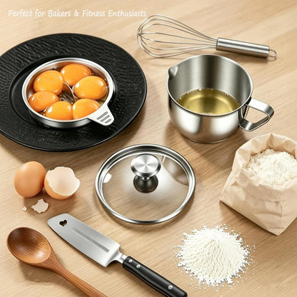 2 in 1 Egg White Separator with Bowl and Lid, Separate Multiple Egg at Once