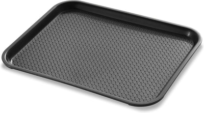 New Star Foodservice Fast Food Tray, Set of 12 (Black, 12 by 16-Inch)