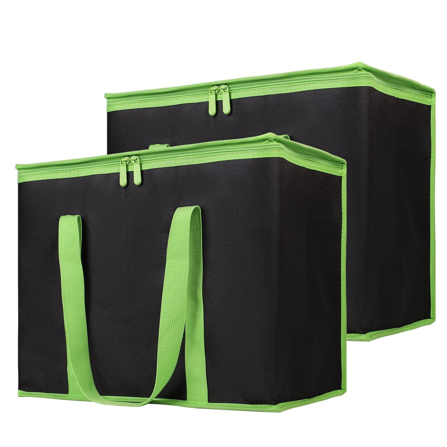 Bodaon Insulated Food Delivery Bag, XXXL Pizza Delivery Bags for Hot and Cold Food, Commercial, Large Capacity Reusable Warming Bag, Catering Cooler Bag for Rideshare, Warmers for Parties (Black, 1Pk)