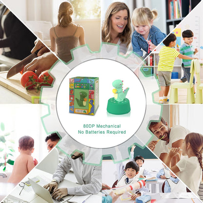 ELE DEPI Mechanical Kitchen Timer for Kids,Wind Up Egg Timer for Cooking.
