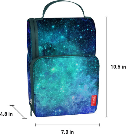THERMOS Kids Dual Lunch Box, Galaxy Teal