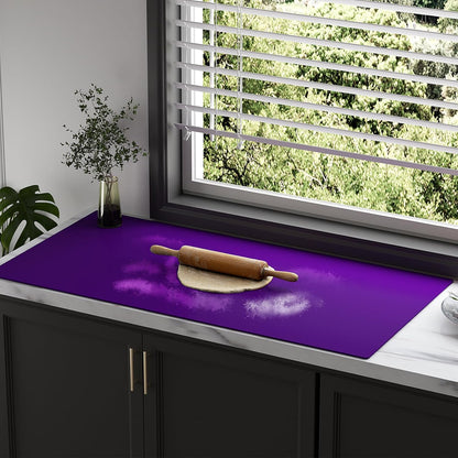 Food Grade Silicone Table Protector Mat 47x24 Inch, Heat Resistant Desk Pad for Baking/Painting/Resin/Welding, Non-Slip Waterproof Surface Easy Clean (3 Colors) (Gray)