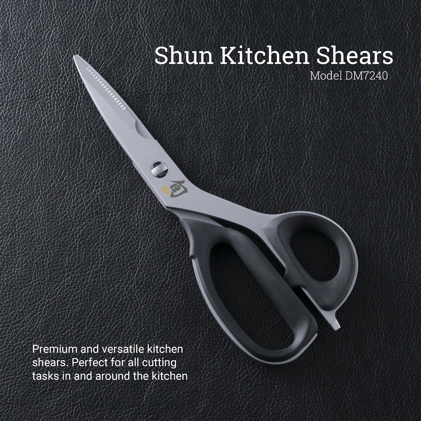 Shun Kitchen Shears, 22.6 cm, Heavy Duty Cooking Scissors, Durable 420J2 Stainless Steel, Detachable Blades for Easy Cleaning, Multi Purpose Kitchen Shears for Professional and Home Chefs