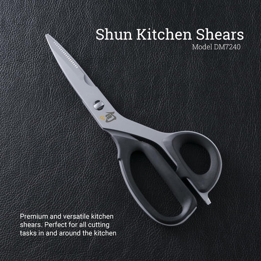 Shun Kitchen Shears, 22.6 cm, Heavy Duty Cooking Scissors, Durable 420J2 Stainless Steel, Detachable Blades for Easy Cleaning, Multi Purpose Kitchen Shears for Professional and Home Chefs