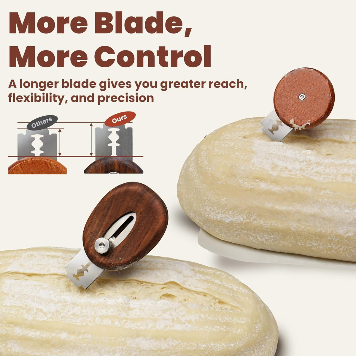 Magnetic Retractable Bread Lame, Sourdough Scoring Tool, 11 Blades