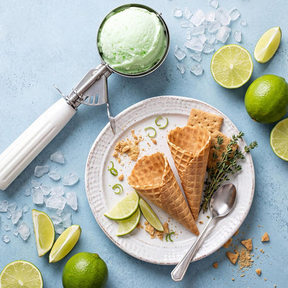 Reallnaive Ice Cream Scooper with Trigger, 4 oz, Gray