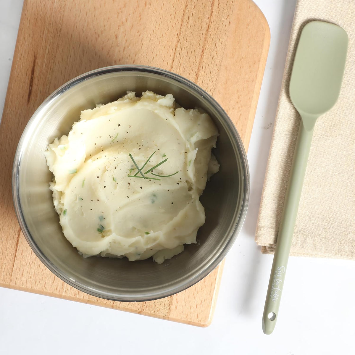 Sur La Table Kitchen Essential Mealcraft Silicone Spatula - Juniper Green