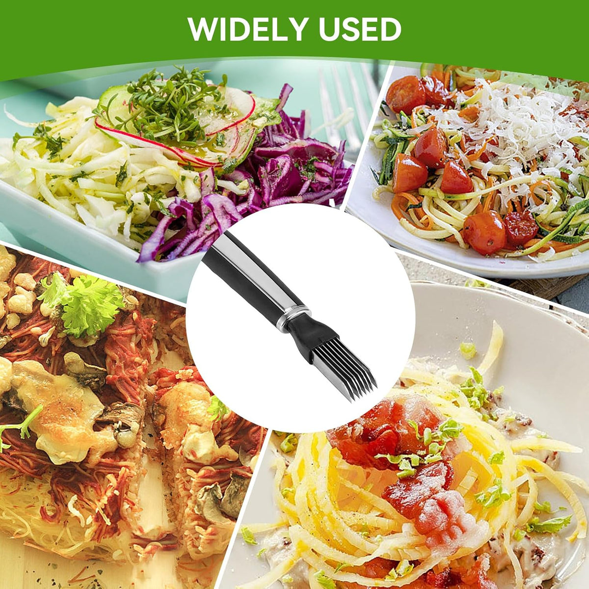 Green Onion Shredder, Stainless Steel Chopped Green Onion Knife, Professional Scallion Shredding Tool, Kitchen Tool Slice Cutlery Vegetable Cutter Sharp Scallion Cutter Shred Knife (1)