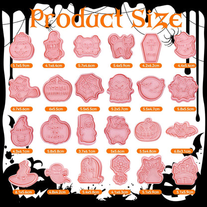 24 Pieces Christmas Cookie Stamps Gingerbread Cookie Cutters Xmas Embossing Santa Claus Elk Snowman Shapes 3D Plastic Cookie Molds for Baking Holiday Party Supplies