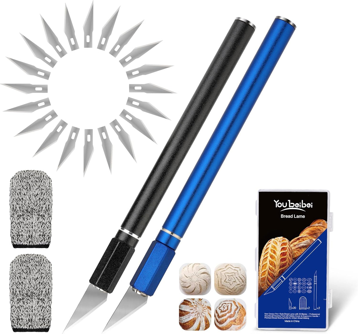 Upgraded Bread Lame 2-Pack, Sourdough Scoring Tool for Home Baking
