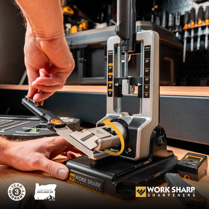 Work Sharp Professional Precision Adjust Knife Sharpener Kit - Complete Sharpening System for Kitchen, Pocket & Hunting Knives - Premium Angle-Guided Sharpening