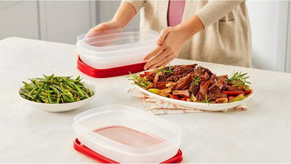 Rubbermaid EasyFindLids Meal Prep Containers 5.1 Cup Red
