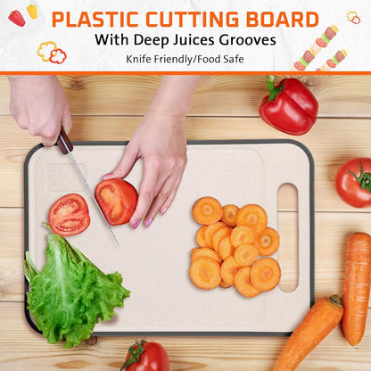 5 Pcs Grill Prep Trays Set BBQ Prep and Serve Include Stainless Steel Deep Grilling Platter Shallow BBQ Serving Tray Cutting Board 2 Pcs Marinade Containers with Lids