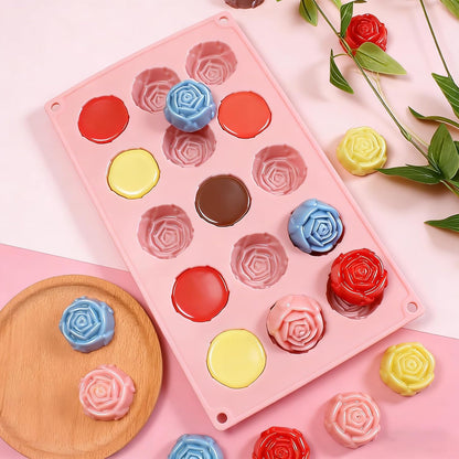 Reusable Non-Stick Silicone Baking Cups, Food Grade BPA Free Cupcake Muffin Liners, Oven & Dishwasher Safe Easy Release, Multicolor Rainbow, 24 Pack, for Muffins Cupcakes