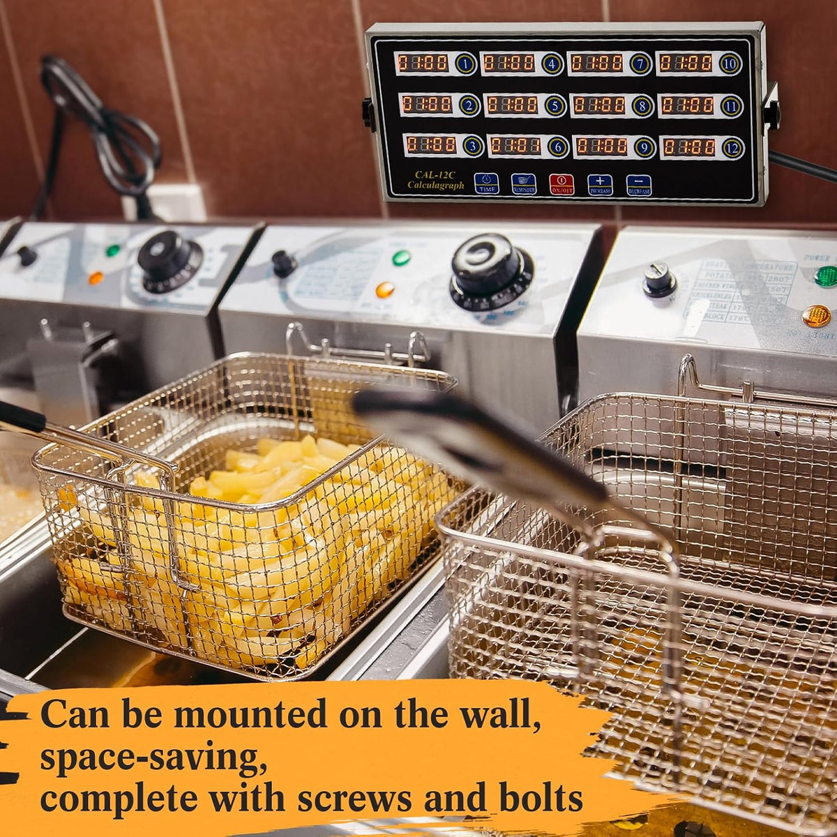 Relaxweex Commercial Digital Kitchen Timer for Cooking, 8 Channel