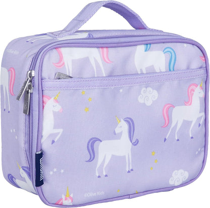 Wildkin Kids Insulated Lunch Box, Keeps Food Hot or Cold, BPA-Free with Mesh Pockets & Easy-Clean Lining – Ideal for School, Travel & Daycare – Holographic