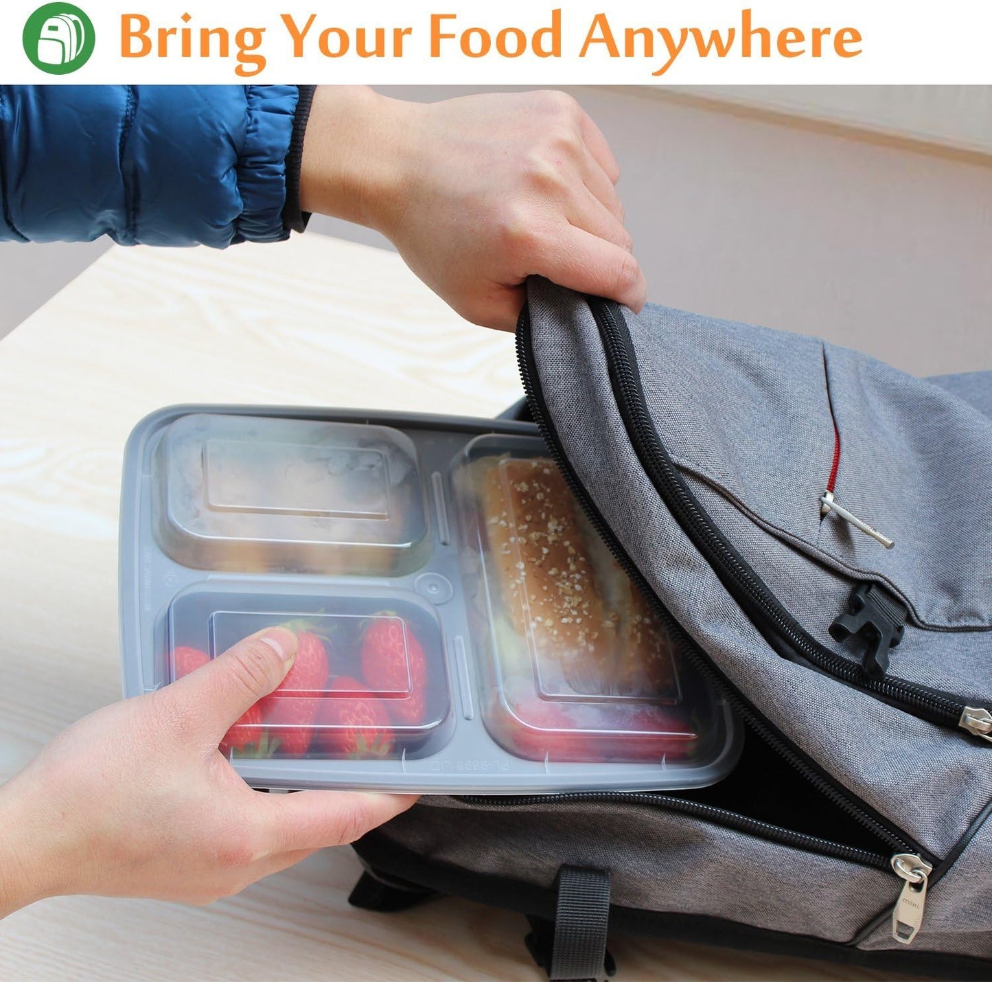Enther Meal Prep Containers Single Lids Food Storage Bento BPA Free | Stackable | Reusable Lunch Boxes, Microwave/Dishwasher/Freezer Safe Portion Control (28 oz), 12 Pack 1 Compartment