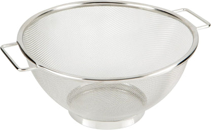 Kitchen Details Stainless Steel Fine Mesh Strainer 9 Inch | Large Wire Mesh Kitchen Sieve | Food Strainer Colander for Pasta Rice Quinoa